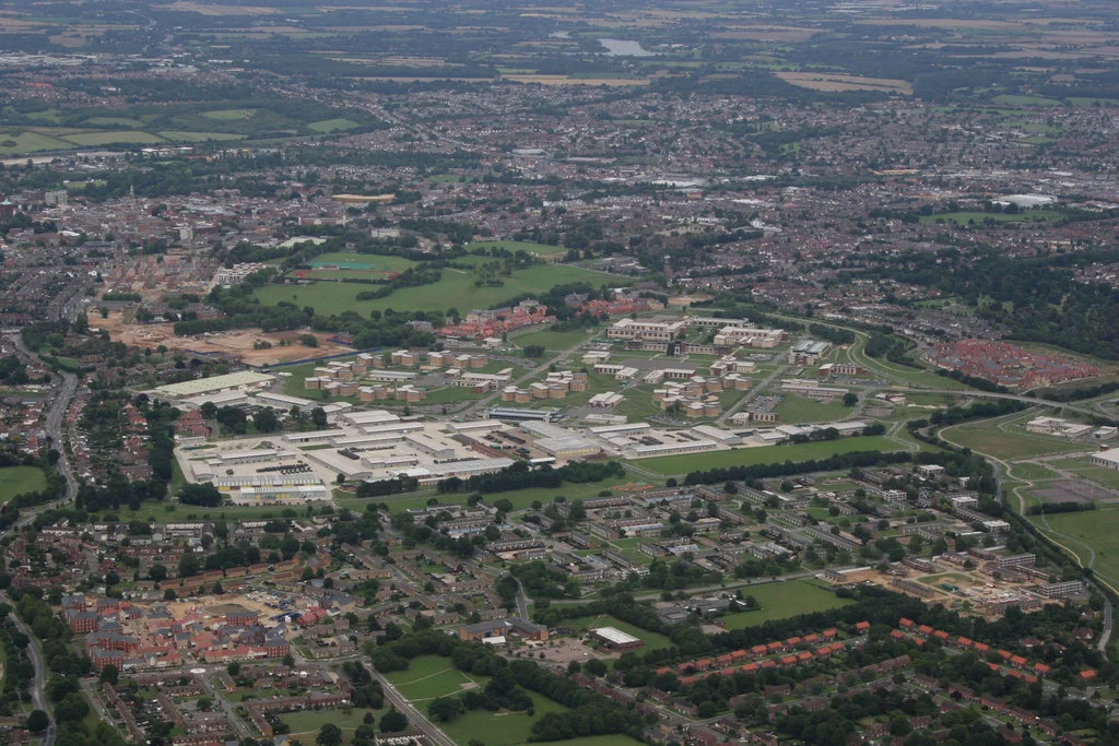 Colchester Garrison from the air